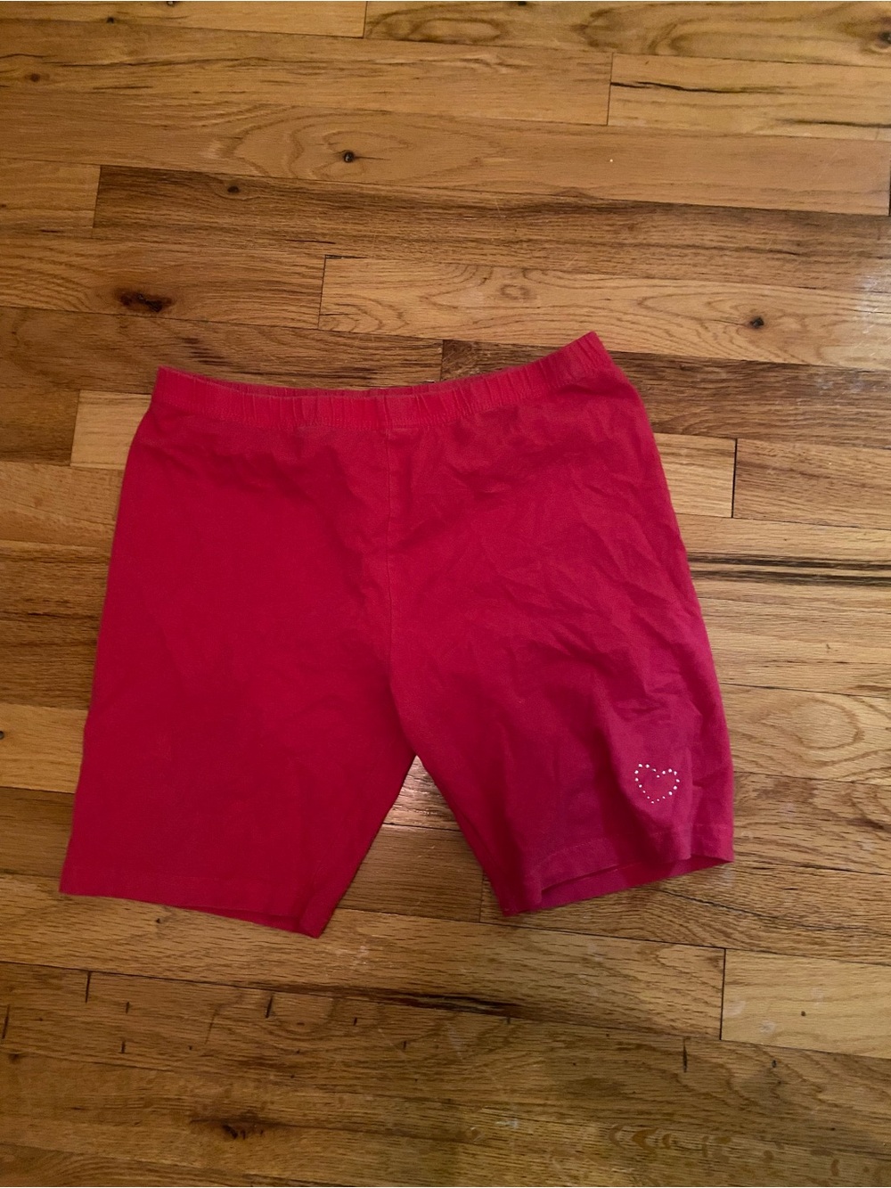 Circo Bright Pink Bike Shorts with Heart Accent